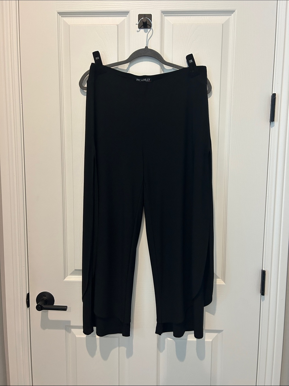 Piccadilly Fashion Flowy Wrap style High Waist
Wide leg Ankle Pants